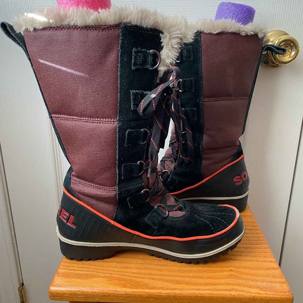 Sorel Tivoli High II Madder Brown Lace Up Waterproof Winter Boots SZ 7 - Picture 4 of 11